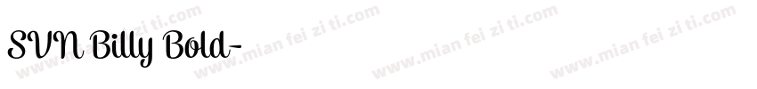 SVN Billy Bold字体转换